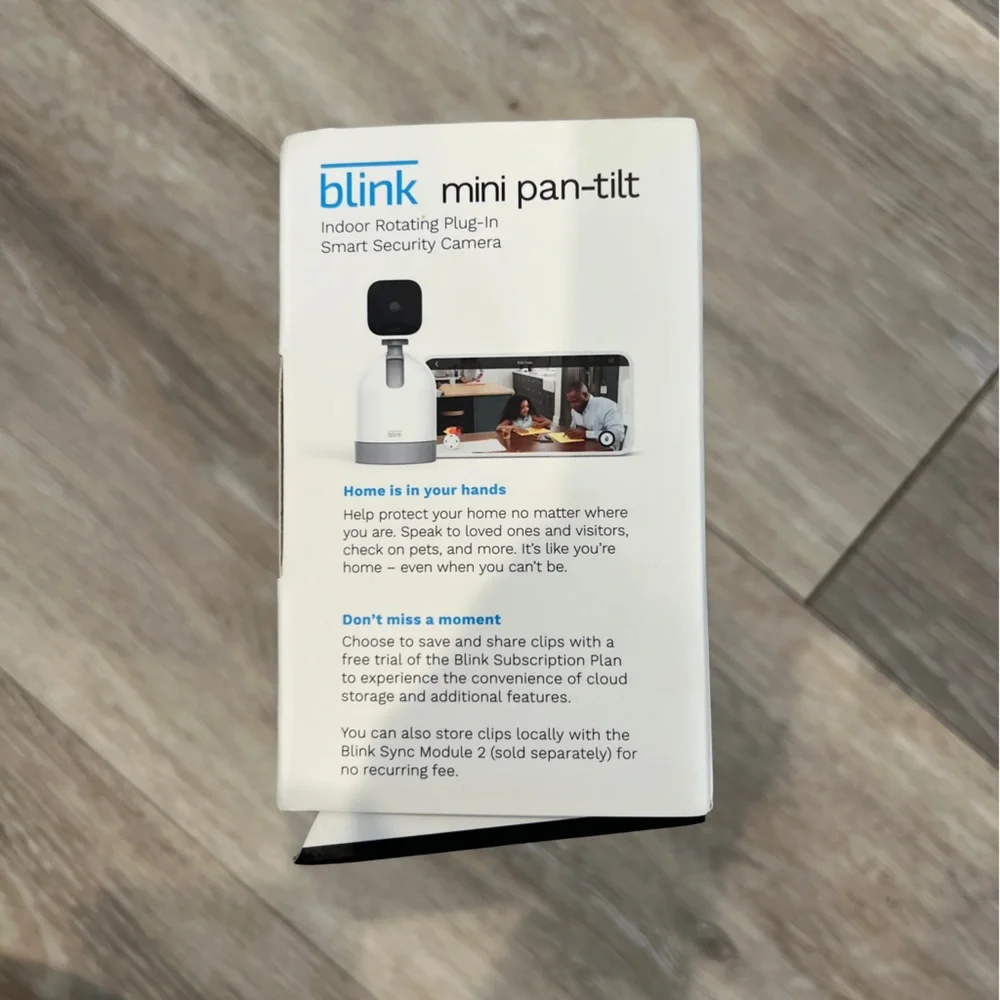 Blink Mini Pan-Tilt Camera - open box, unused